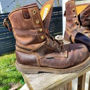 Steel toe work boots